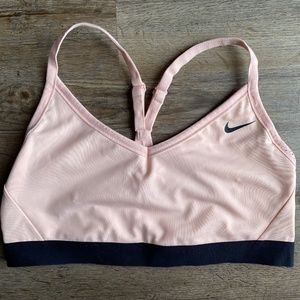 Peach Nike sports bra size L